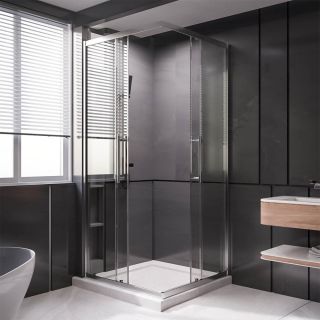 Душевой уголок Veconi Premium Trento PTC-20CH, 1200Х800x2000, хром, стекло прозрачное